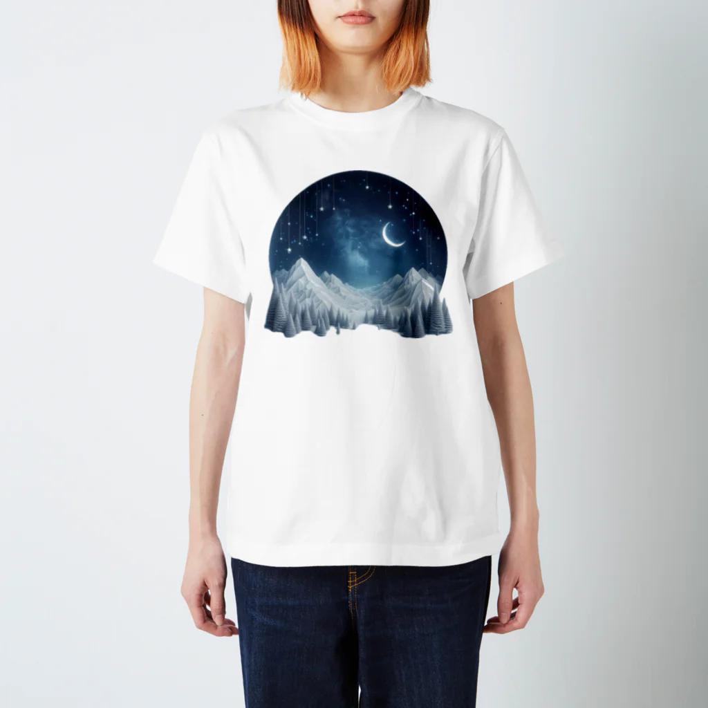 JUPITERの幻想的な冬の夜 スタンダードTシャツ