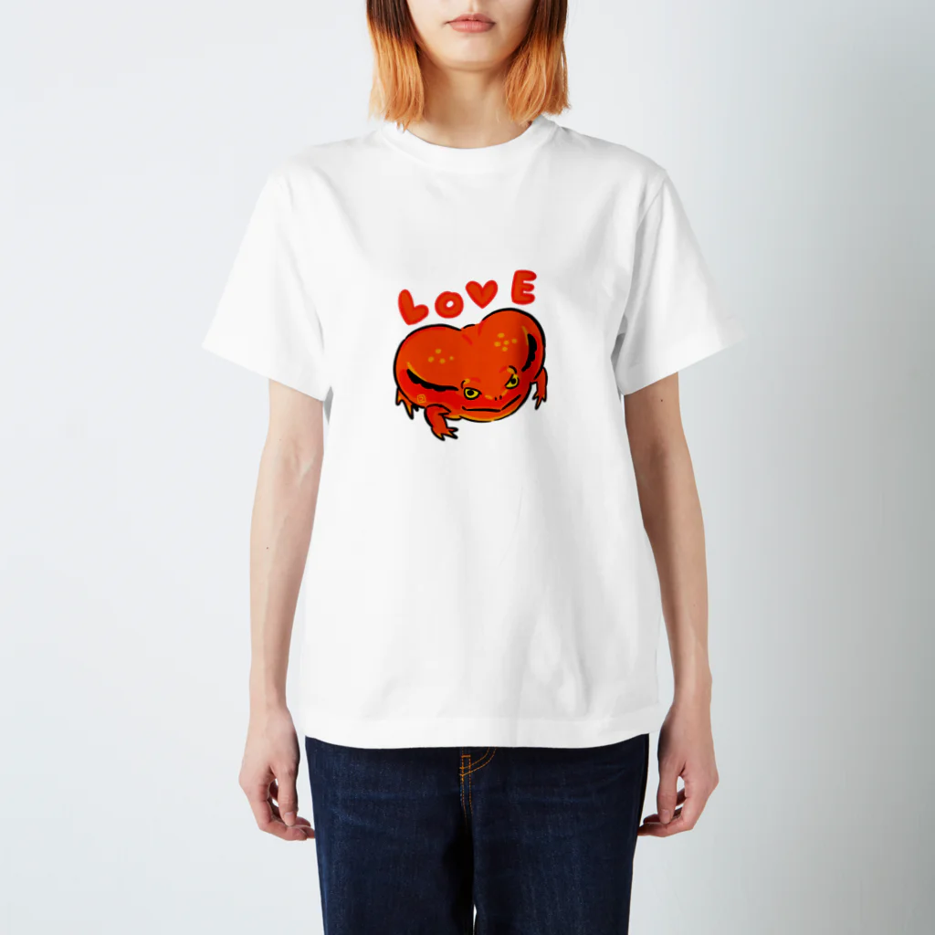 コハラアキコのアカトマトガエルさん スタンダードTシャツ