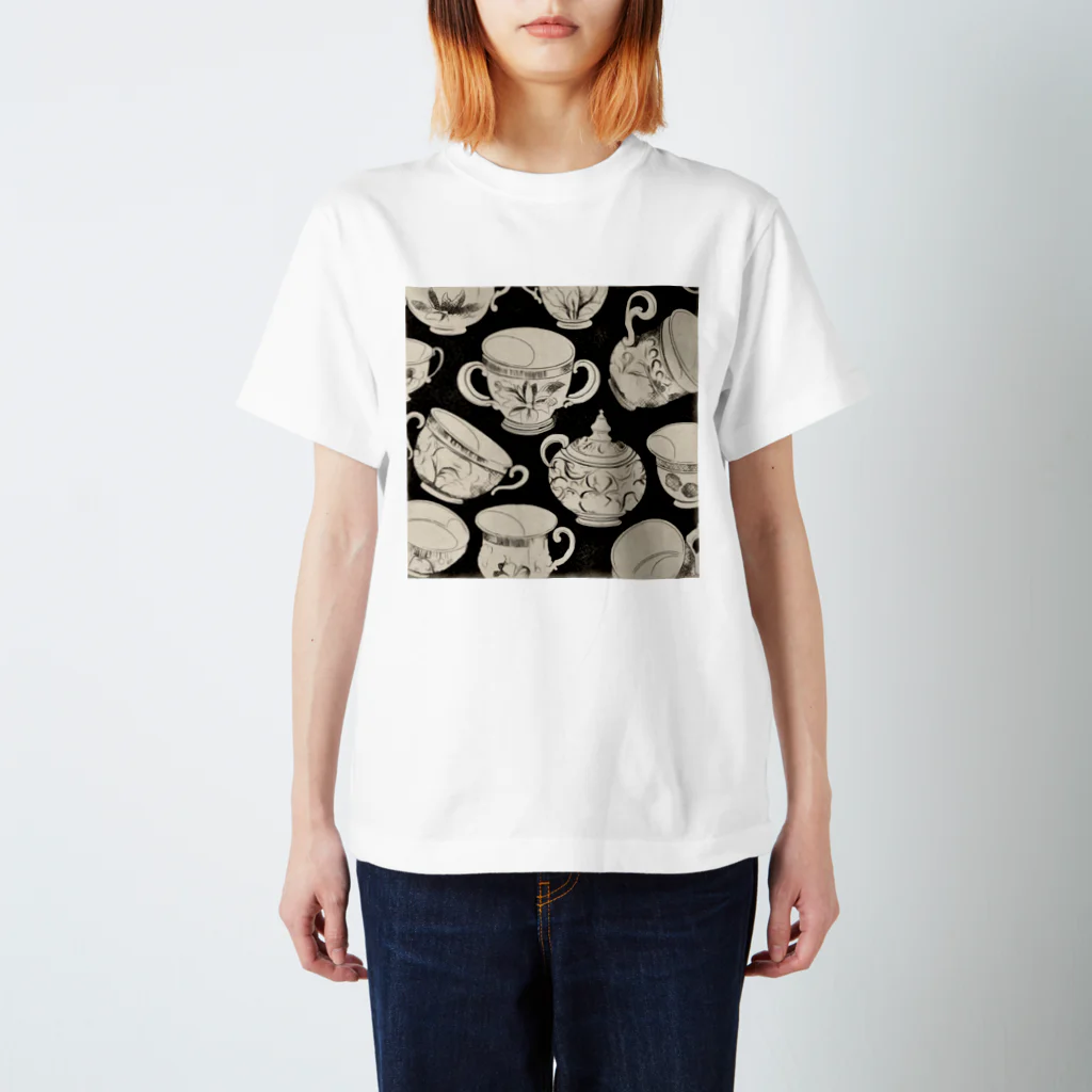 (っ◔◡◔)っ ♥ Le Petit Trésor ♥の花の詩カップ(The Flower Poetry Cup) スタンダードTシャツ