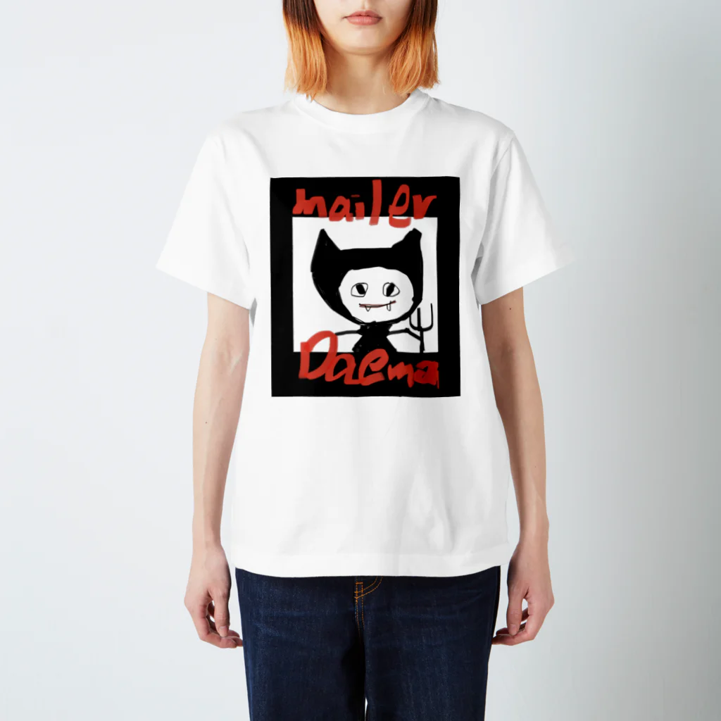 [guitar]猫わずらい@エコー猫の人のメーラーデーモンのイメージ スタンダードTシャツ