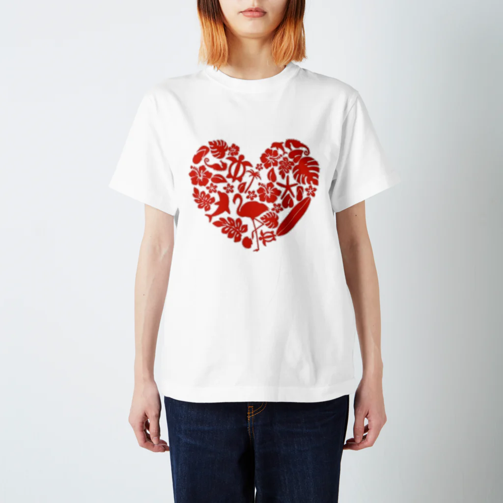 Angel  SmileのHawaiian Heart スタンダードTシャツ