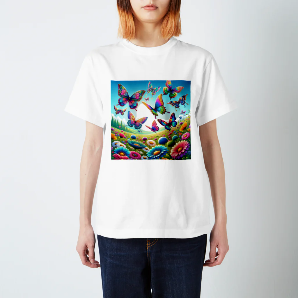 すずらん24の幸運のお花畑 スタンダードTシャツ