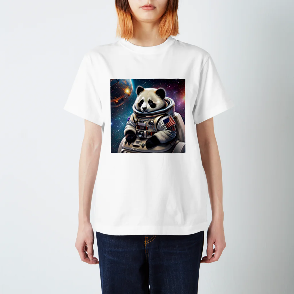 animal_botの宇宙にパンダ スタンダードTシャツ