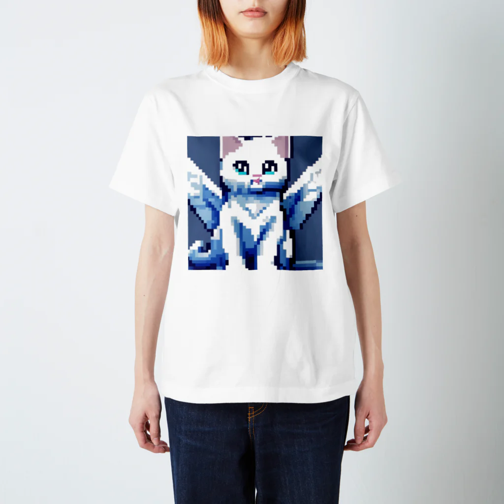 青空地域猫集会《遊》の多分助けてくれるタイプの猫 スタンダードTシャツ