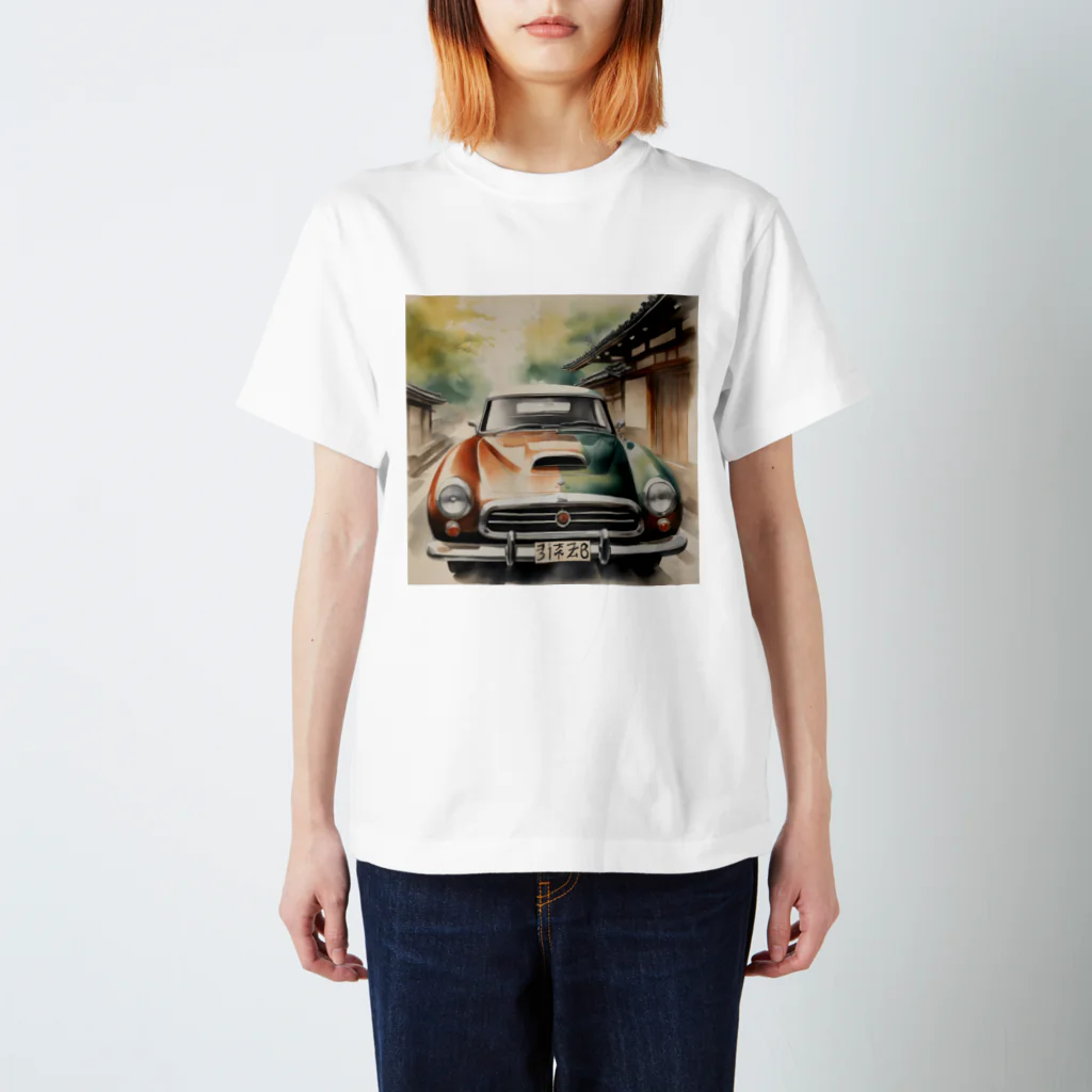 happiness_shopのレトロで魅力的な自動車 Regular Fit T-Shirt