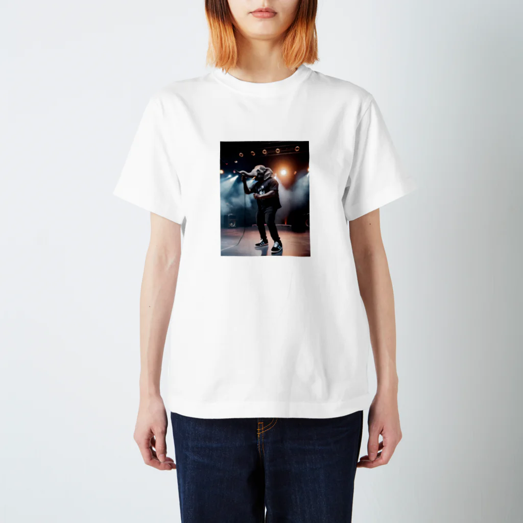 ZZRR12の熱唱するゾウ Regular Fit T-Shirt