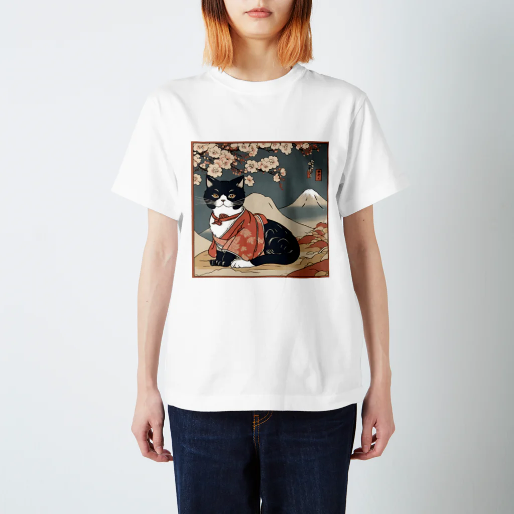 にゃんこグッズのにゃんこ浮世絵ニャン🎵 Regular Fit T-Shirt