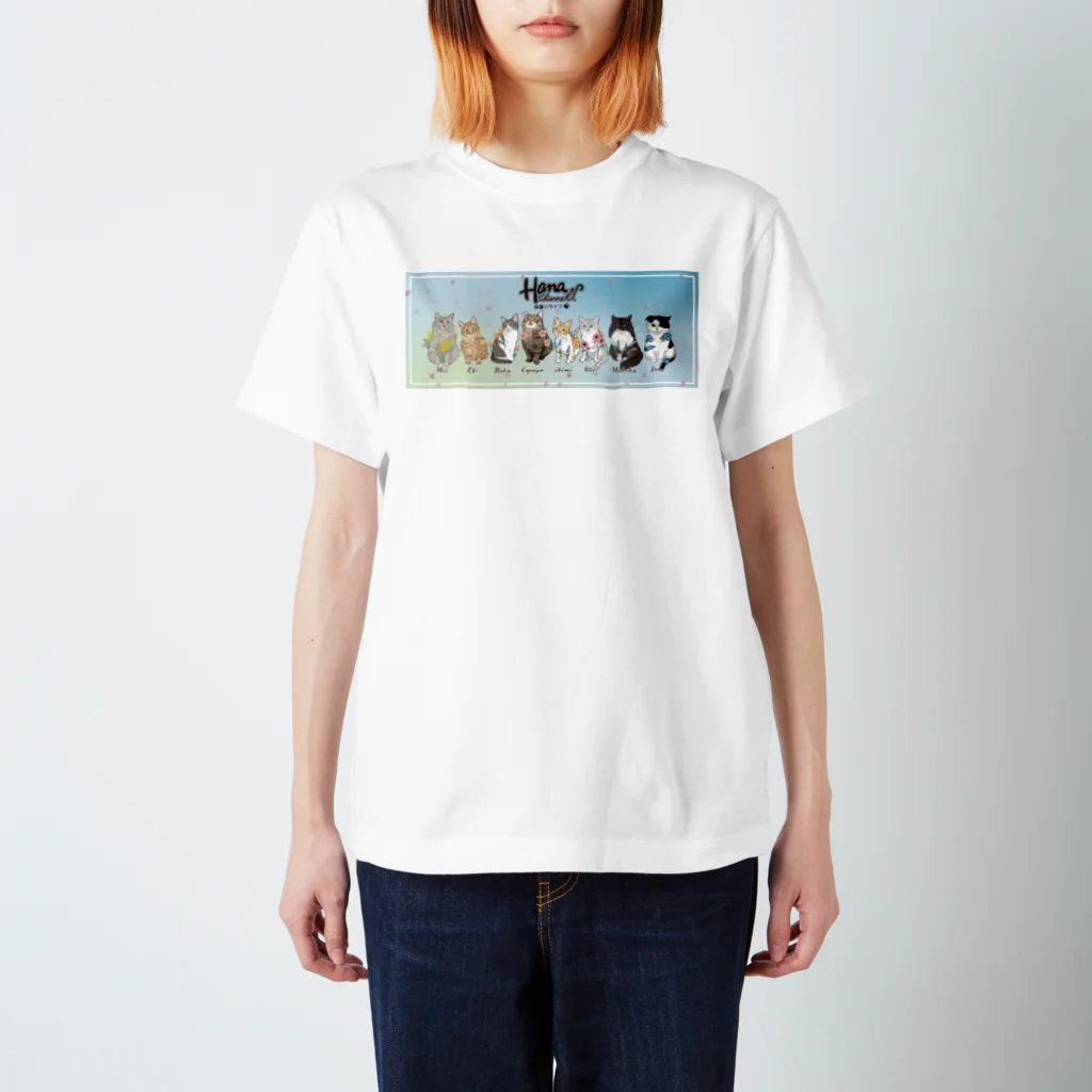 HanaChannel_hogonekoLifeのHana Channel.春のデザイン Regular Fit T-Shirt