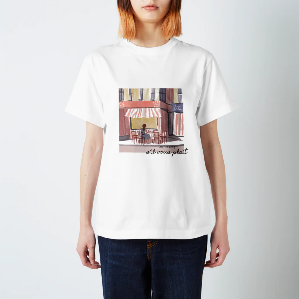 COZY ILLUSTRATION COMPANYのCAFE TIME Regular Fit T-Shirt