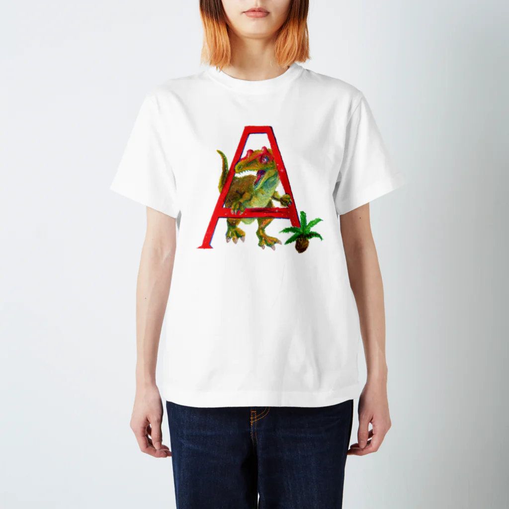 kurahiromiの恐竜 Aアロサウルス スタンダードTシャツ