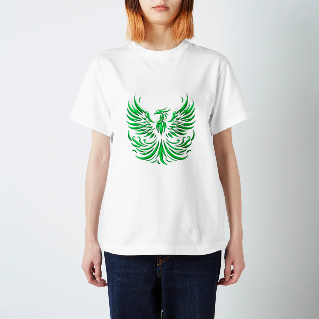 試作品の朱雀14　緑 Regular Fit T-Shirt