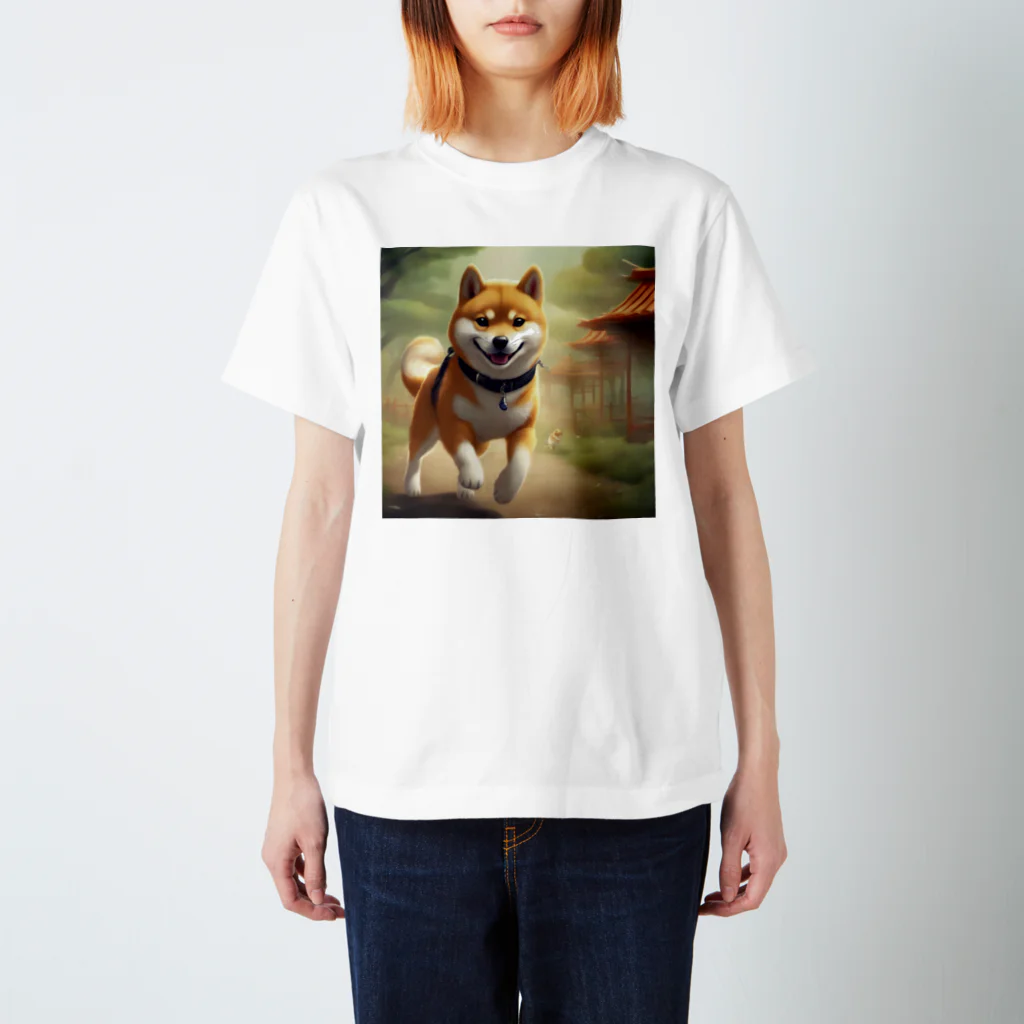 Ricky-Rickyのやんちゃな柴犬 Regular Fit T-Shirt