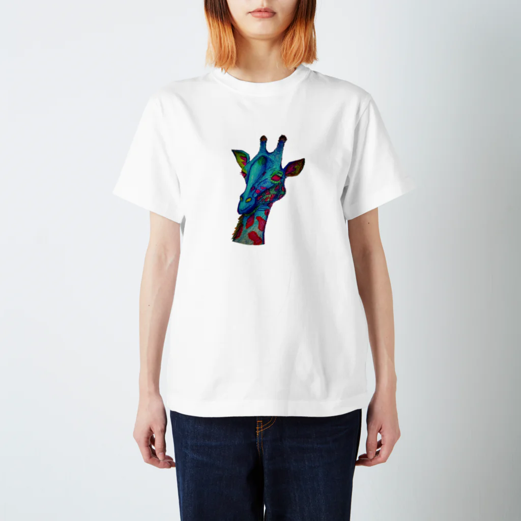 すあのひの青いキリン Regular Fit T-Shirt