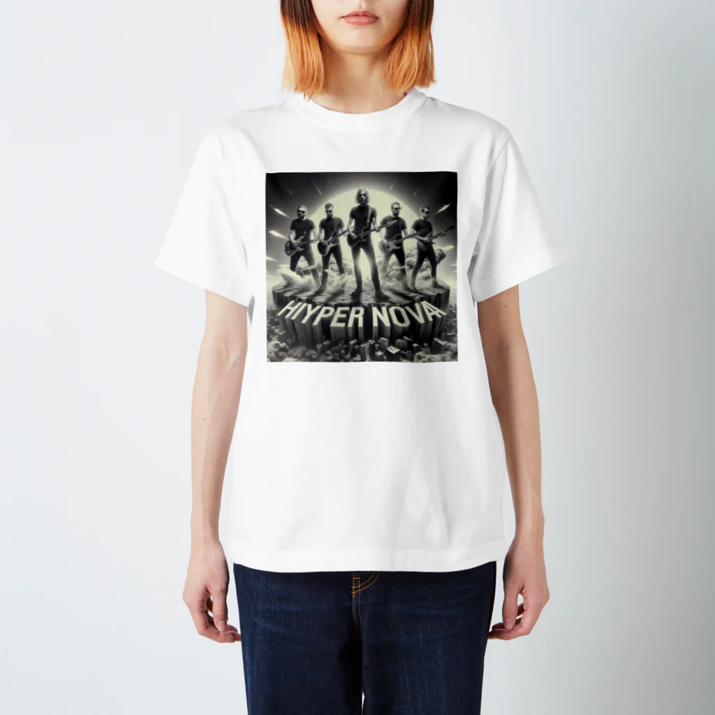 tutle_beach385のダサバンドTシャツ『ハイパーノヴァ』 Regular Fit T-Shirt