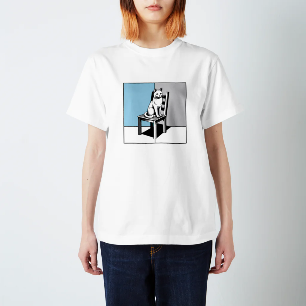 相紗ねるのcat on the chair スタンダードTシャツ