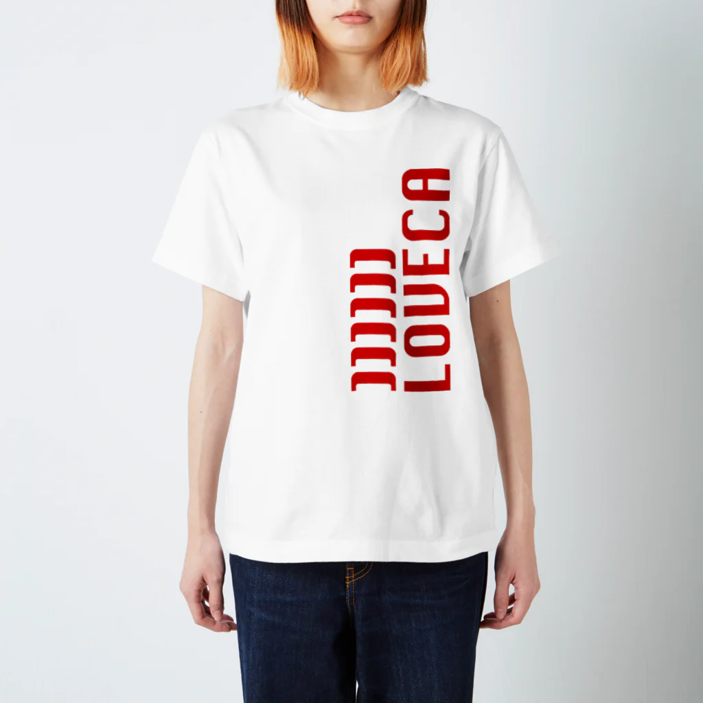 ]]]]]]LOVECAの]]]]]]LOVECA ロゴ レッド Regular Fit T-Shirt