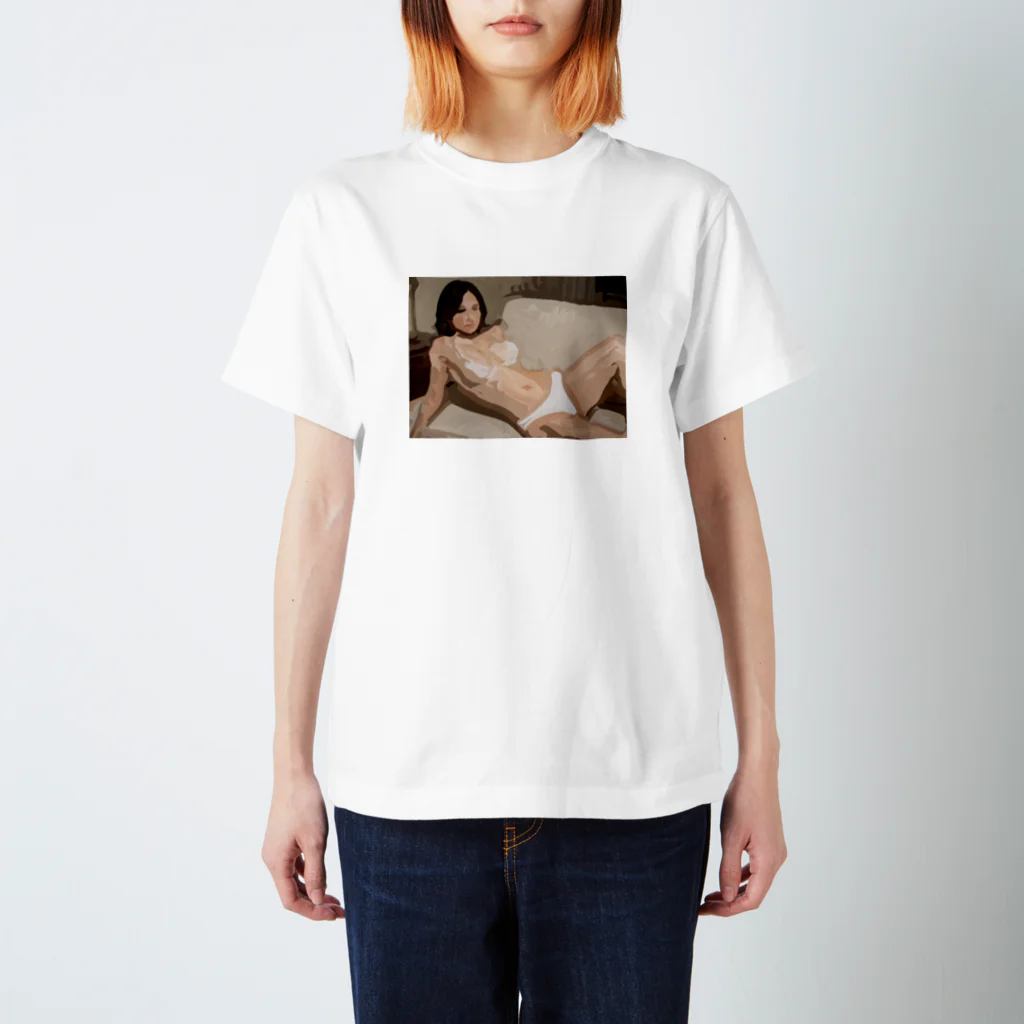 猫の耳の彼女の目覚め スタンダードTシャツ