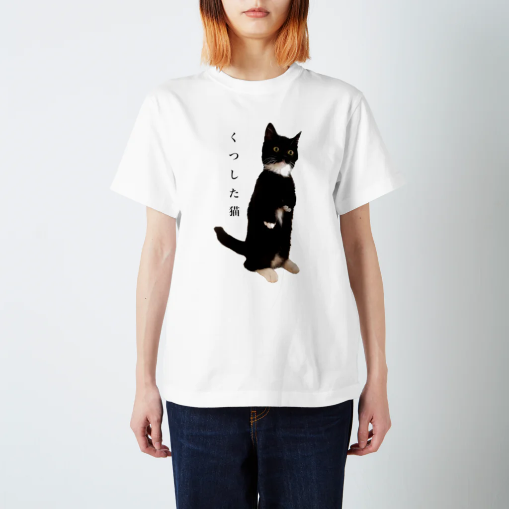 こはぜ日和  kohaze biyoriのくつした猫 スタンダードTシャツ