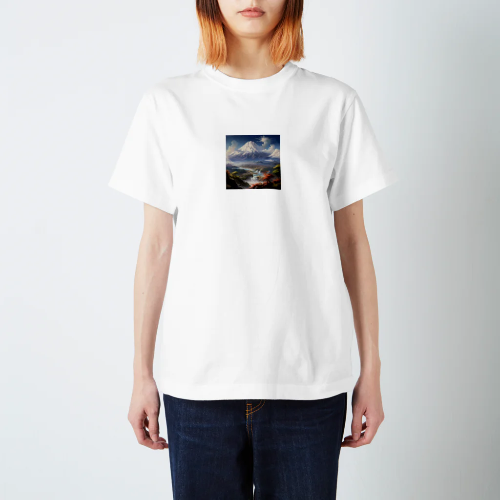 AQUAMETAVERSEの山の美しい風景　なでしこ1478 Regular Fit T-Shirt