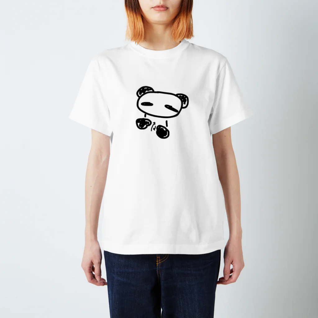248-nijiya-の手話で「手話」を表現するパンダ Regular Fit T-Shirt