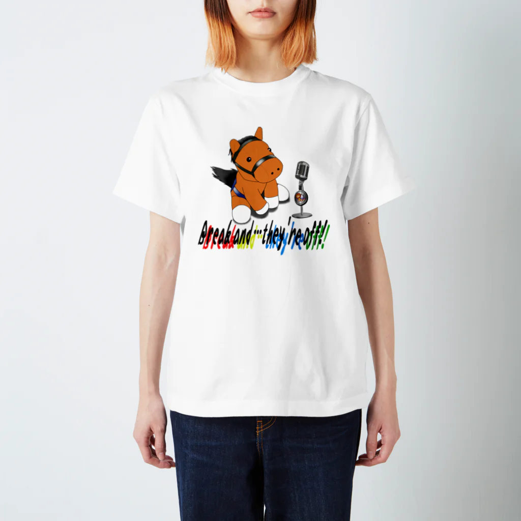 Hirameki_MairaのBreak and…they're off!（栗毛） スタンダードTシャツ