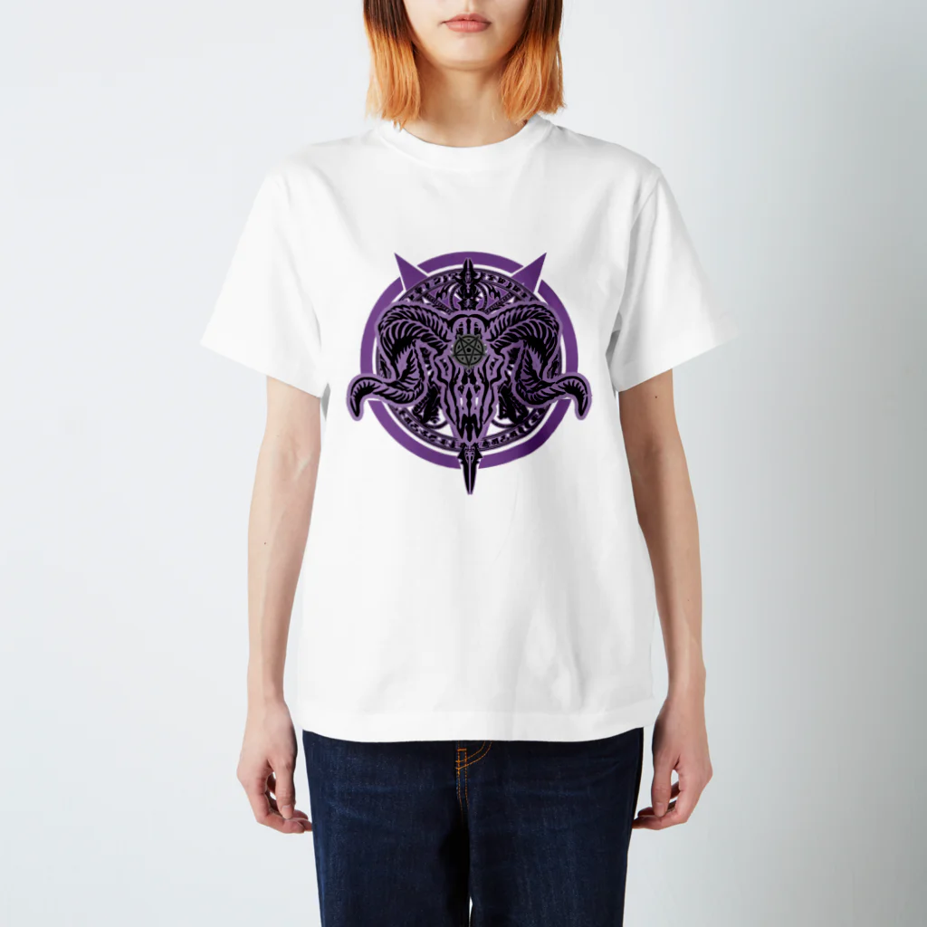 Ａ’ｚｗｏｒｋＳのバフォメット＆魔法陣ver2 PPL スタンダードTシャツ