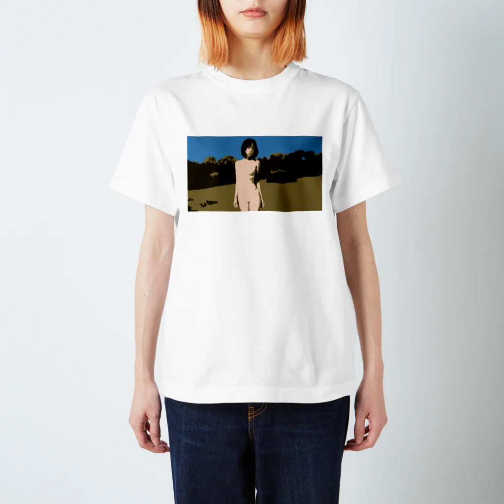 猫の耳の草原の少女 Regular Fit T-Shirt