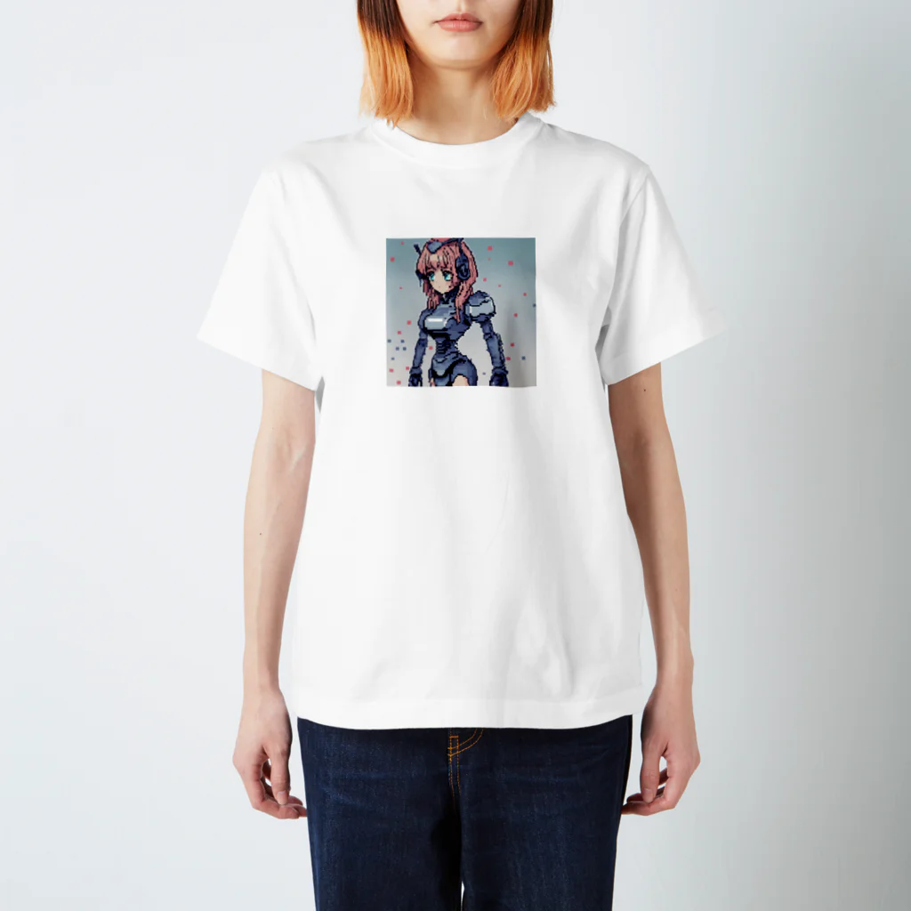 キュン太のドット絵ロボ子 Regular Fit T-Shirt