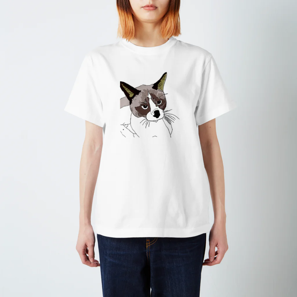 capybaraのかっこいいねこ スタンダードTシャツ