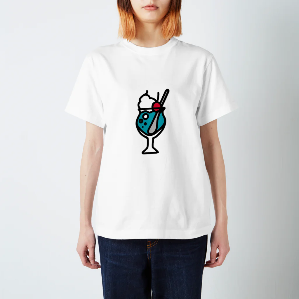 すわんちゃんのクリームソーダ Regular Fit T-Shirt