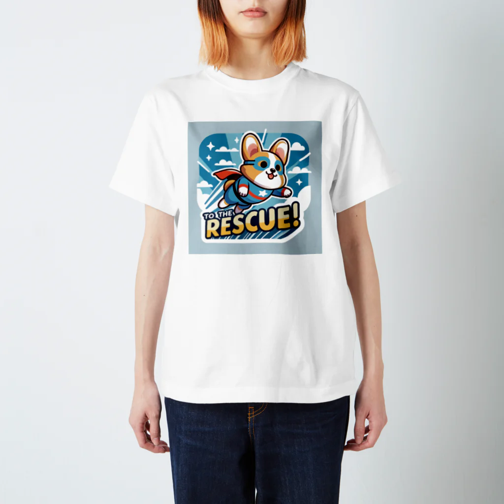 keikei5の柴犬の可愛らしいレスキュー犬 Regular Fit T-Shirt