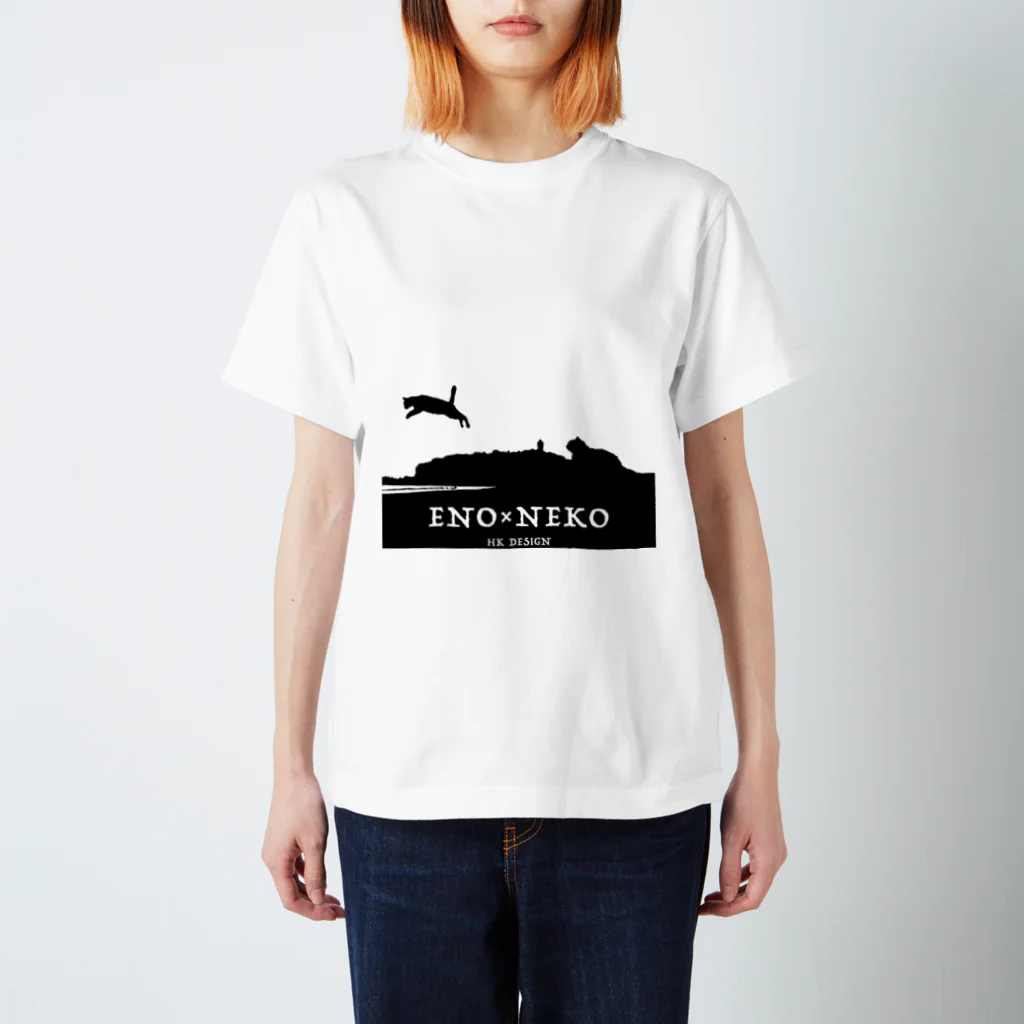 hajime.k【江ノ島写真家】のえのねこ スタンダードTシャツ