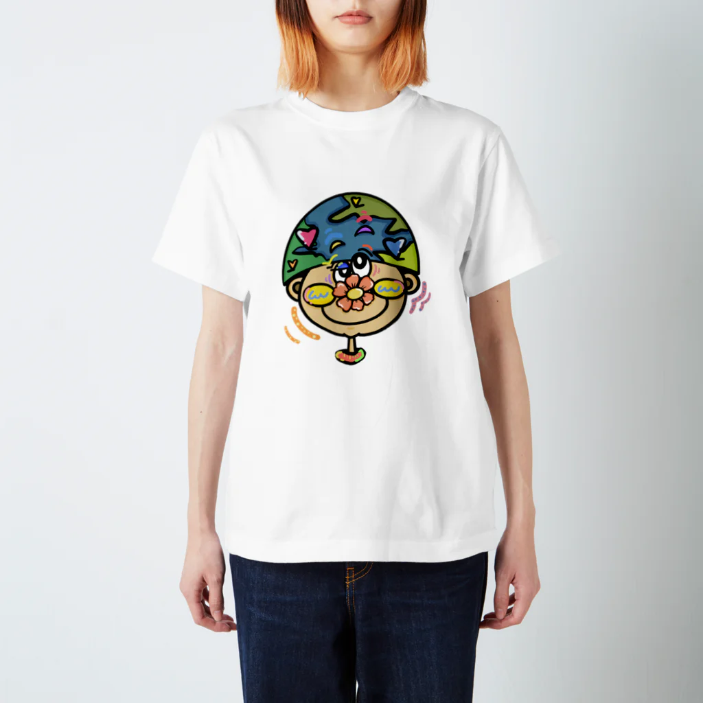 Colorful fam Earthのアース君 Regular Fit T-Shirt