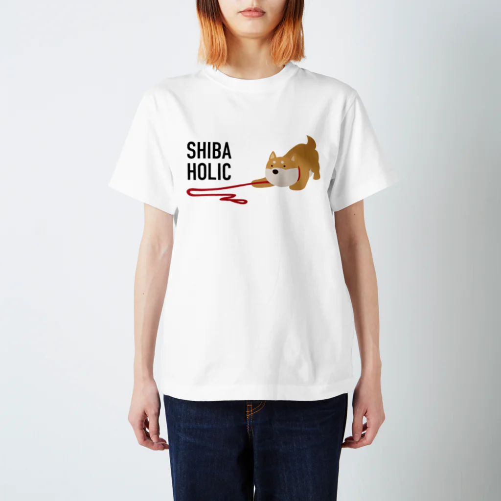 しばじるしデザインのSHIBA HOLIC（赤✕赤） スタンダードTシャツ