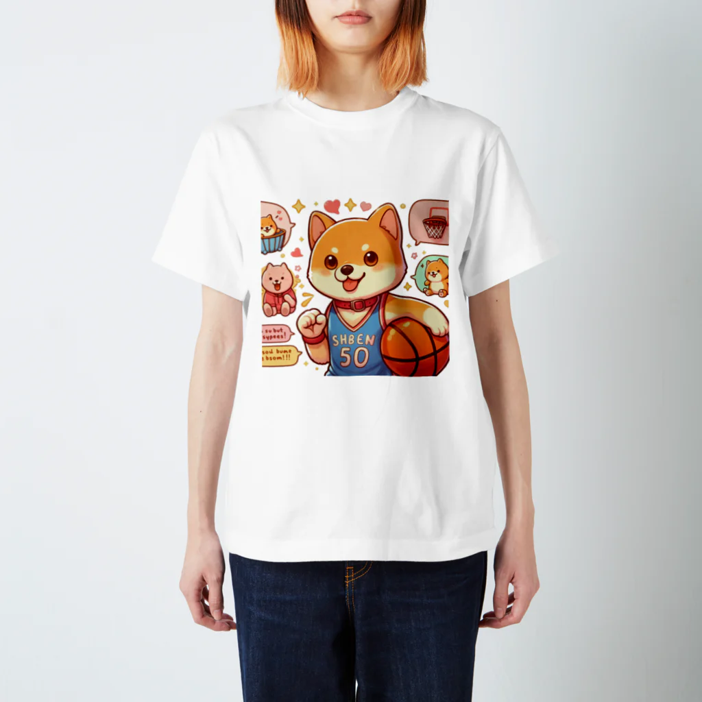 KATERAのバスケットボール犬　SHBEN Regular Fit T-Shirt