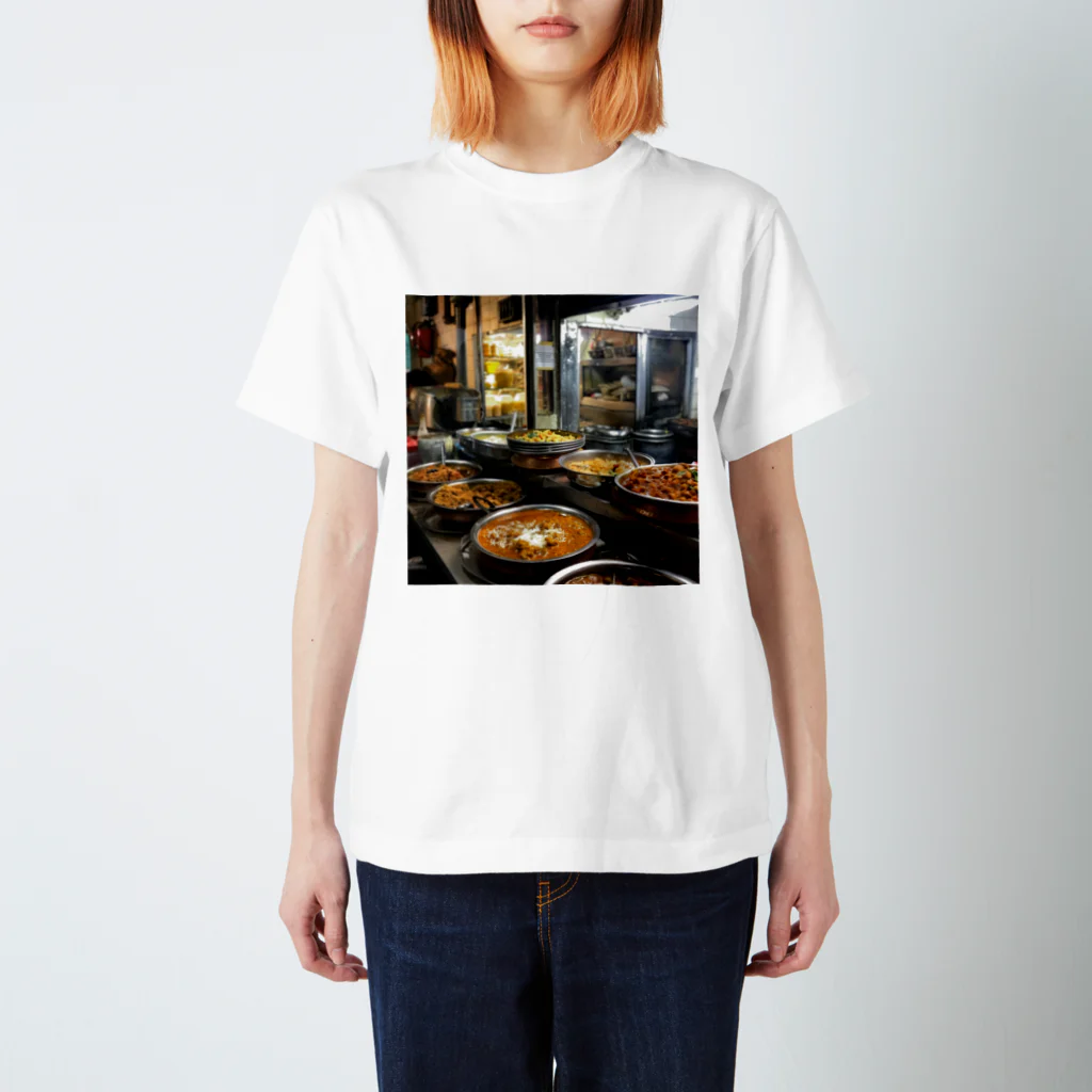 AQUAMETAVERSEのカレー屋店内の厨房風景　kouchan 1616 スタンダードTシャツ