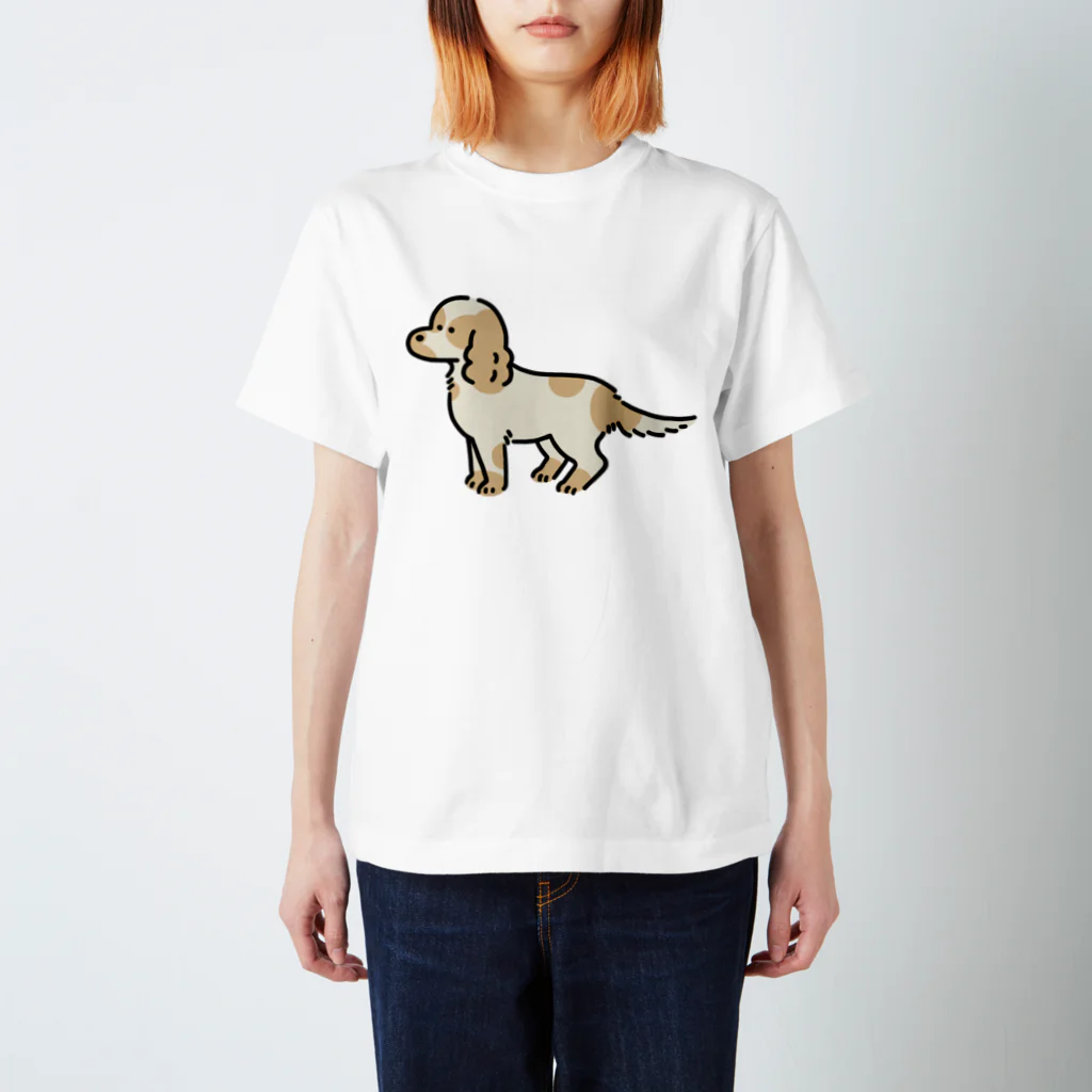 ちゅんのふわふわイングリッシュコッカースパニエル（オレンジローン） スタンダードTシャツ