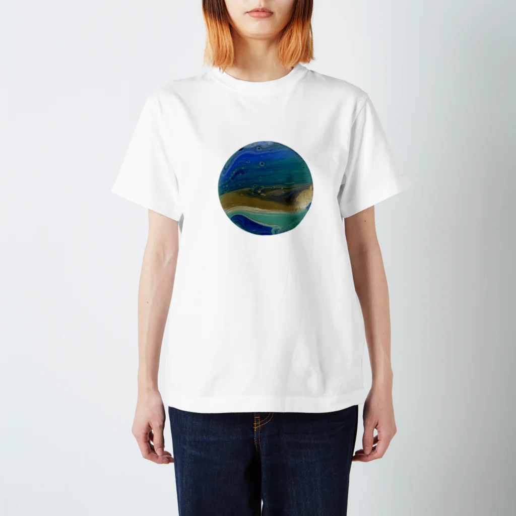 marbling designのキラキラマーブル巾着とTシャツ Regular Fit T-Shirt