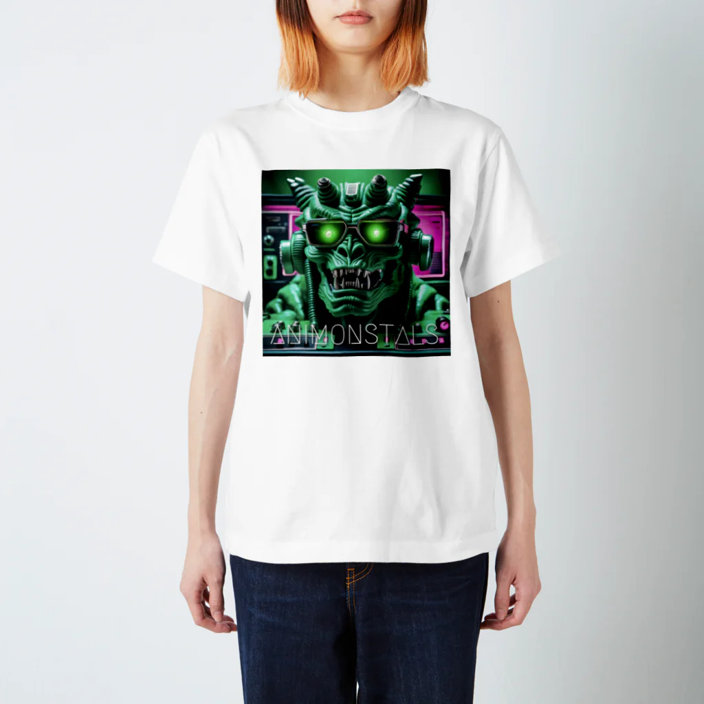 ANIMONSTALSのグリーン・モンスタル@tコックピット スタンダードTシャツ