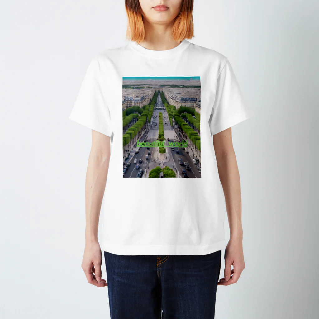 jmassaのbeautiful world (Avenue of Europe) Regular Fit T-Shirt