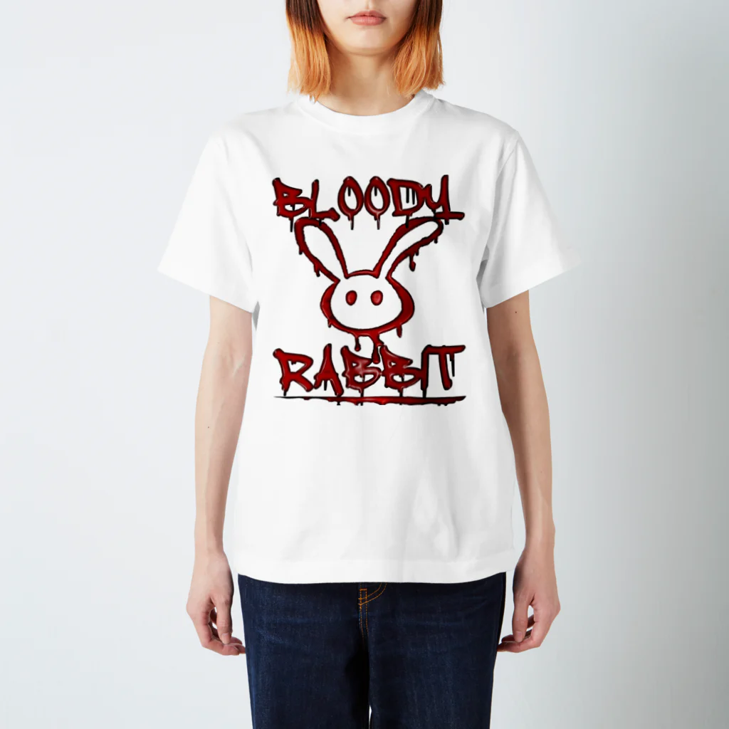 Ａ’ｚｗｏｒｋＳのらくがきBLOODYRABBIT スタンダードTシャツ