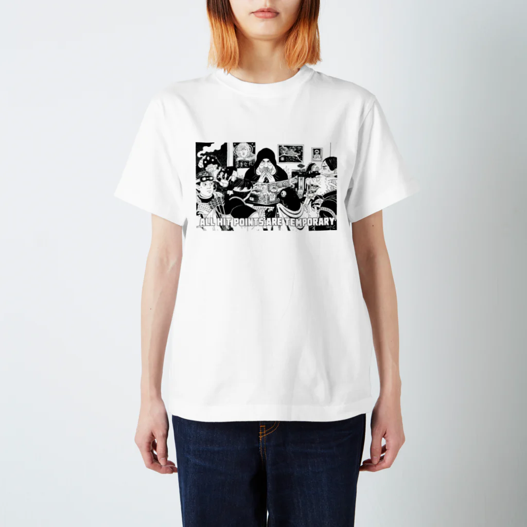 Robin LindströmのAll HP are temporary b&w Regular Fit T-Shirt