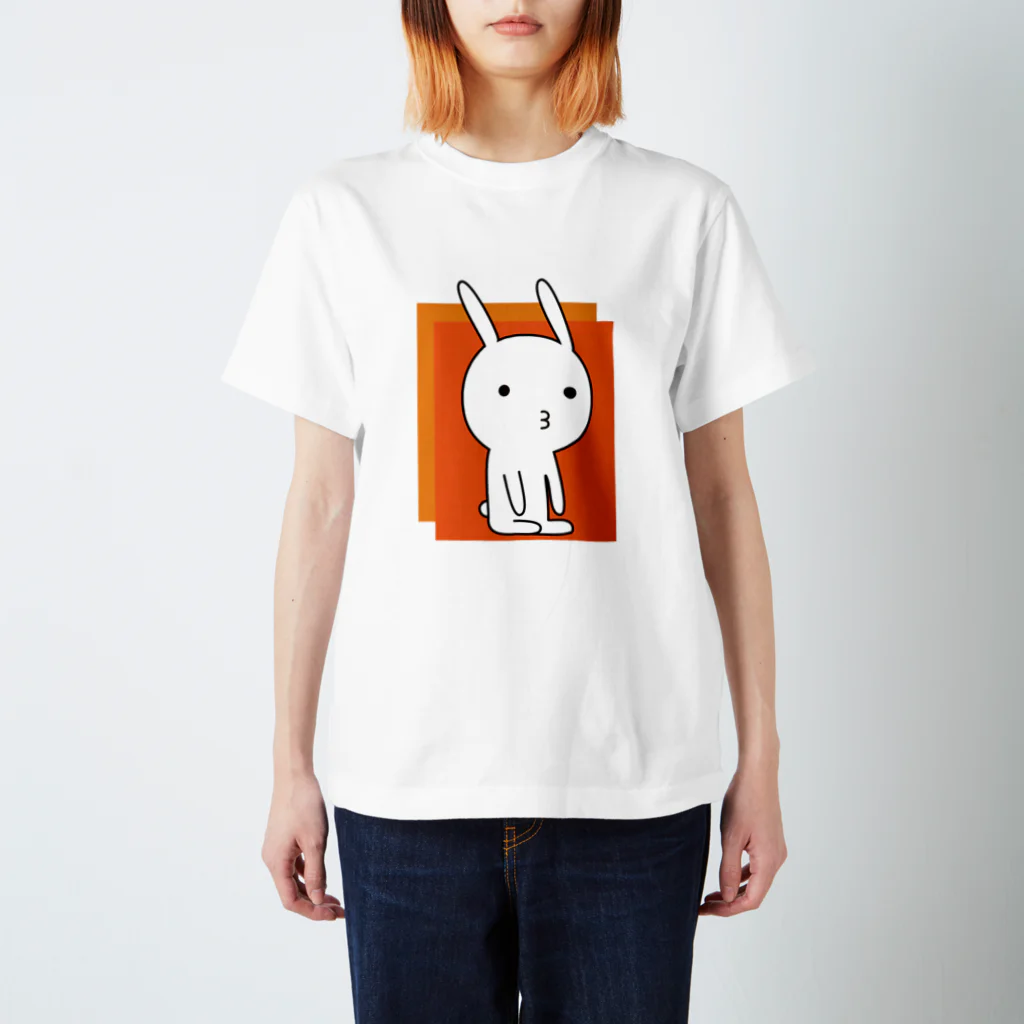 yumikanの素うさぎ ー瞑想ー スタンダードTシャツ