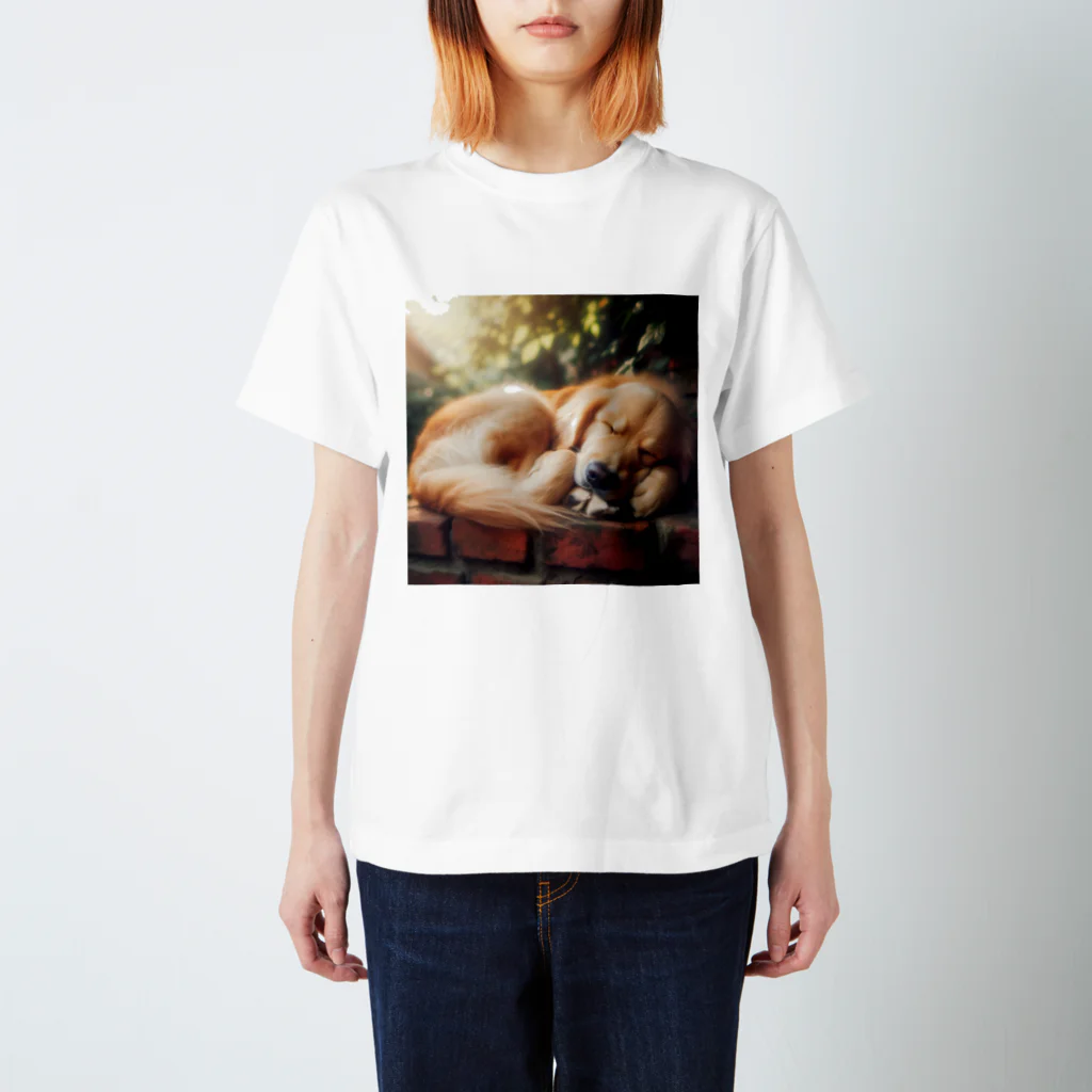 Ykhsの犬がぐっすり眠っている姿、超キュート！🐶💤 Regular Fit T-Shirt