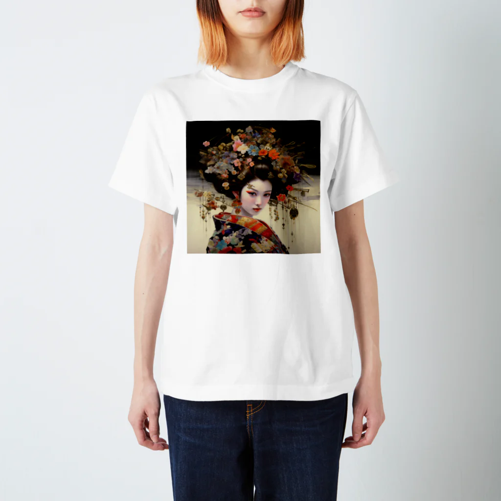 AQUAMETAVERSEの花魁　なでしこ1478 スタンダードTシャツ