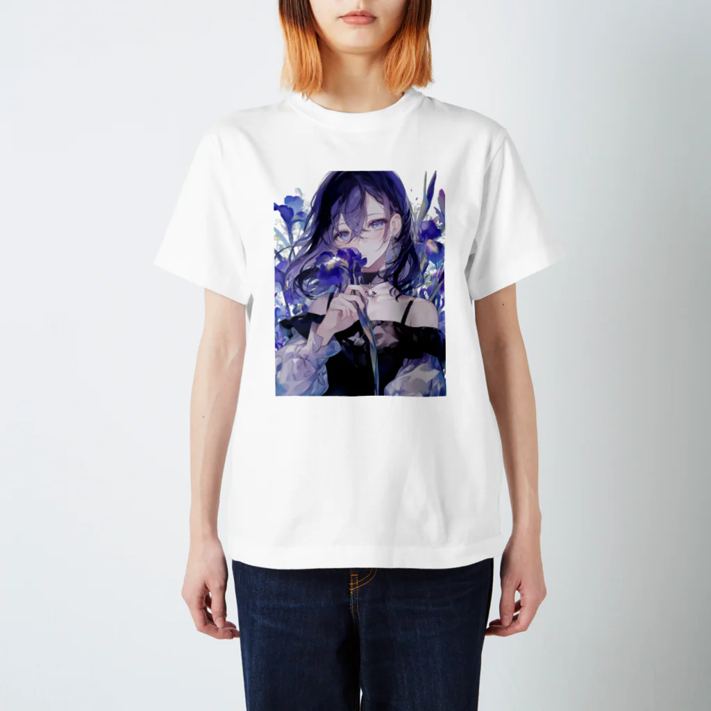 AQUAMETAVERSEの花菖蒲の優美な香り　BLUE PLUM  691 スタンダードTシャツ