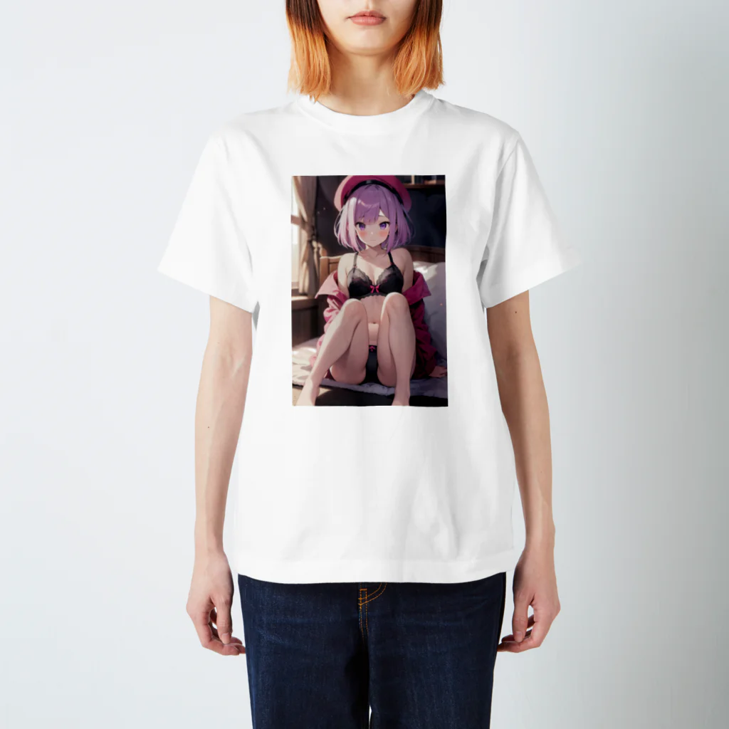 sion1010のランジェリー美少女 Regular Fit T-Shirt