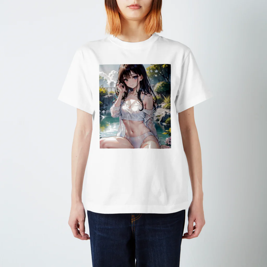 yumi889kiteの夏日の風物詩 Regular Fit T-Shirt