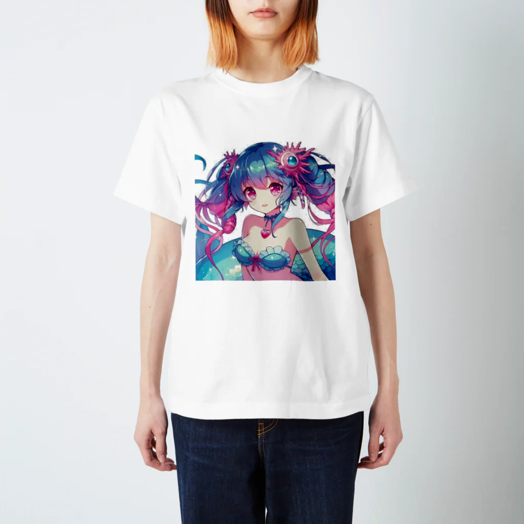 「ワンダーワールド」のかわいい人魚🧜‍♀️😅 スタンダードTシャツ