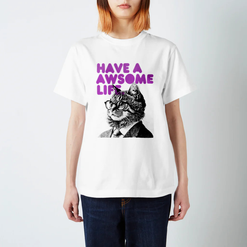 RainbowFam Plusの猫先輩 スタンダードTシャツ